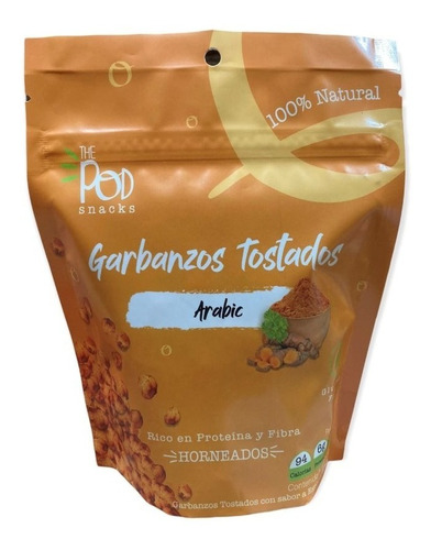 The Pod Snacks Garbanzos Tostados Sour Arabic 12 Und X 120gr