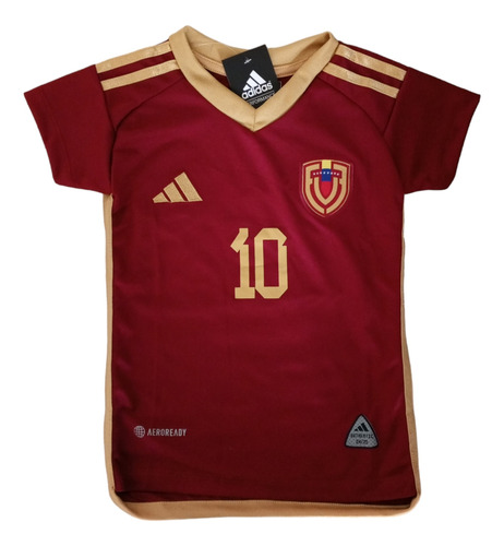 adidas Futbol Camisa Seleccion Uniforme Vinotinto 2024 Ss99