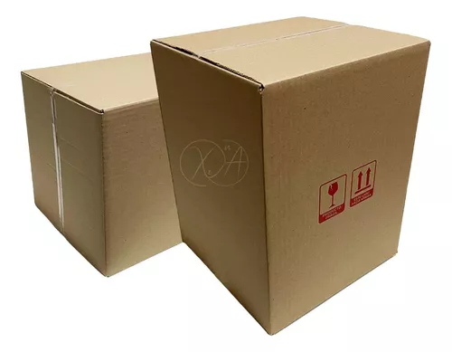 Caja Cartón Nueva Reforzada Carga Fácil Mudanza 39*33*32