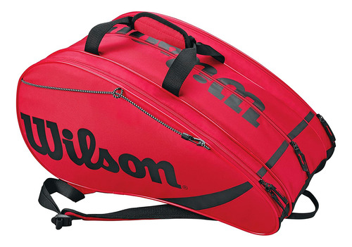 Bolso Mochila Wilson Profesional P/ 6 Raquetas Tenis El Rey