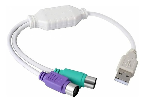Cable Adaptador Convertidor Puerto Ps2 Mouse Teclado A Usb