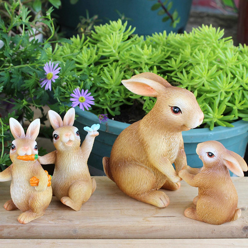 Decoraciones De De Pascua, Estatuas De Jardín Figuras En