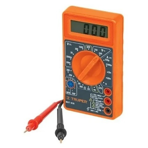 Amperimetro Tester Digital Multimetro Prueba Diodo Transitor