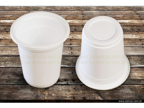 Imagem 3 de 3 de Copo Biodegradável 240ml Amido De Milho 50 Unid Bpa Free