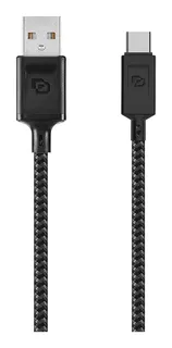 Dusted Cable Usb A Usb-c, Usb 3.2, 1.2 Mt Rugged Negro