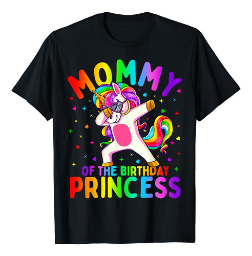 Mamá Del Cumpleaños Princesa Niña Dabbing Unicornio Mamá Cam