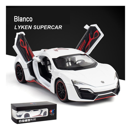 Rapido Y Furioso 7 Lykan Supercar Miniatura Metal Autos 1/24