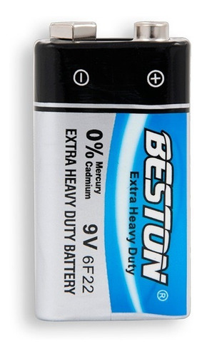 50 Pilas Baterias Cuadradas Beston 9v Carbon Bst-9v-6f22