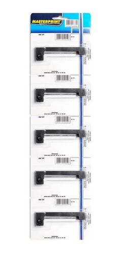 5 Fitas Impressora Erc09 Erc22 Erc09/22 Hx20/40 Preta Tinta Preto