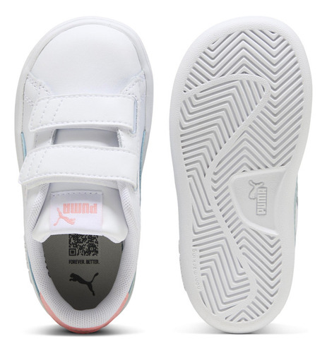 Zapatilla Puma Smash 3.0 L V Inf Blanco Niña
