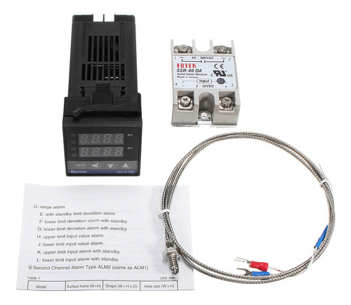 Kit De Controlador De Temperatura Nt: Saída Ssr, Sonda E Dis