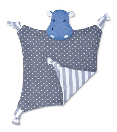 Compañeros De Granja Orgánicos Blankie Jojo Hippo Blue