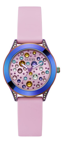 Relojes Guess Mujer Mini Wonderlust. Silicona Rosa Gw0678l3