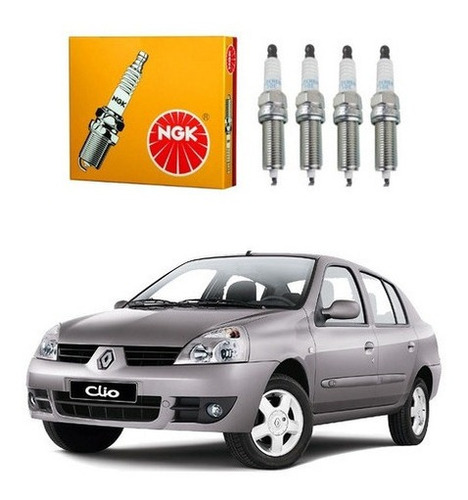 Velas Ignição Ngk Renault Clio Sedan 1.6 16v Flex 2008