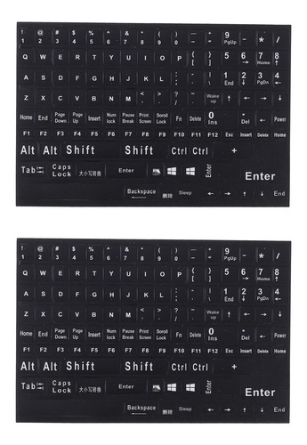 2 Pegatinas Para Teclado Sin Residuos