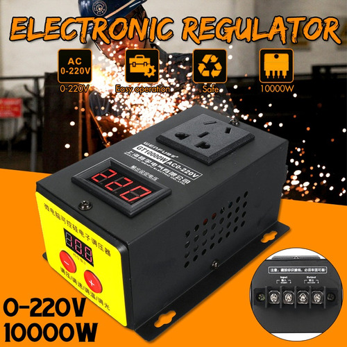 10000w 0-220v Regulador Electrónico 0-220v Scr Motor Electró 