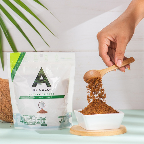 Azúcar De Coco Orgánica 200 Gr A De Coco Caja 20 Pzs Kosher