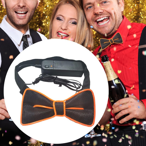 Pajarita Led Corbatas Iluminadas Hombre Ajustable 3 Colores