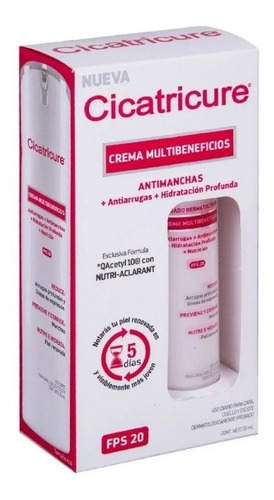 Crema Multibeneficios Antimanchas, Antiarrugas, Cicatricure