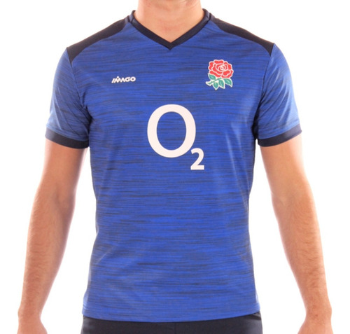 Camiseta De Rugby Imago England Azul Premium