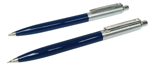 Bolígrafo + Portaminas 0,7 Sheaffer Sentinel Brushed Tinta Azul Exterior Chrome Blue