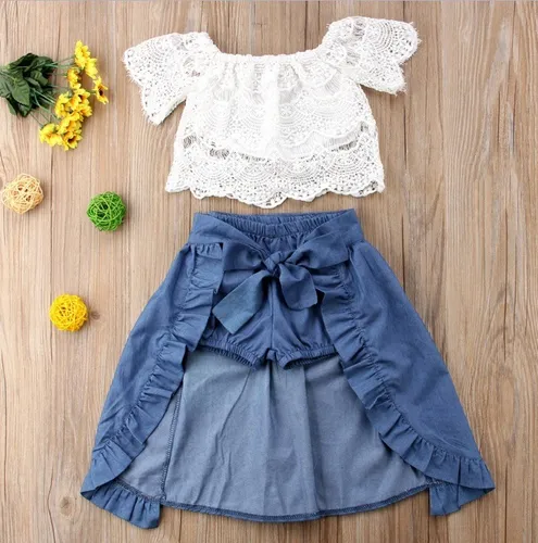 Conjunto Nina Falda Short Y Blusa Env o gratis