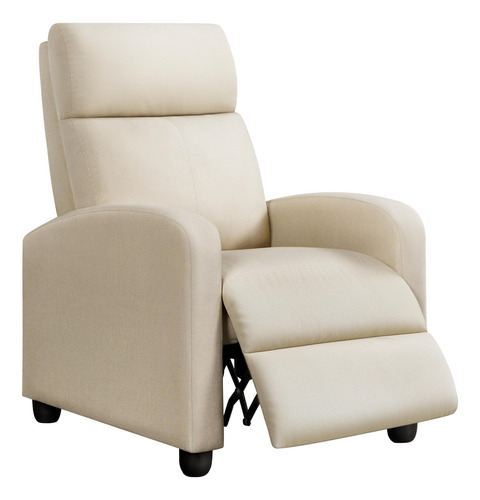 Sofá Reclinable De Tela Moderno Con Bolsillo Para Sala Dormi