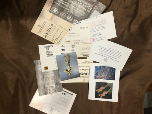 Imagem 2 de 2 de Convites Antigos Década 90 Exposições De Arte