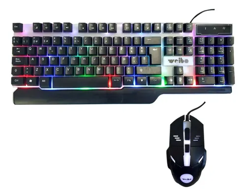 Teclado Led Gamer Mouse Dpi Ajustable Para Mejor Rendimiento
