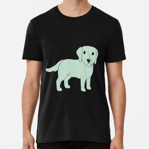 Remera Green Labrador Dog Algodon Premium