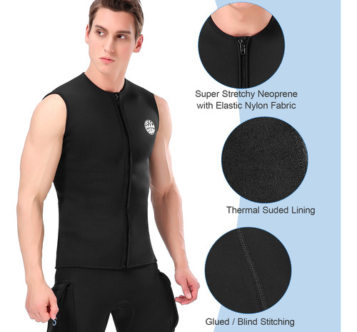 Chaleco De Neopreno De Neopreno De 3 Mm Para Deportes Acuáti
