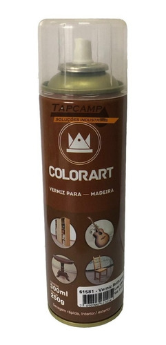 Tinta Spray Verniz Brilhante Para Madeira Colorart 300 Ml