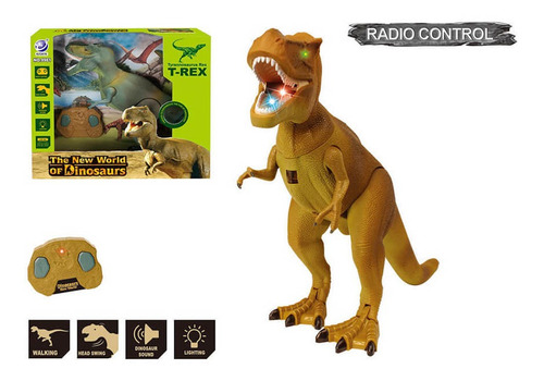 Tiranosaurio Rex A Control Remoto, Dinosaurio Con Efectos
