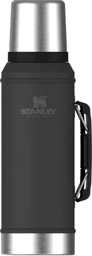 Termo Stanley 1 litro color negro con tapón cebador