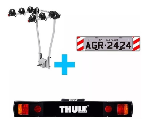 Suporte Bike Engate Thule 974 Hangon 3 Bicicletas Com Luzes