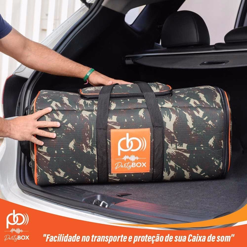 Imagem 4 de 10 de Case Bolsa Bag Jbl Partybox 310 Camuflada Resistente À Agua