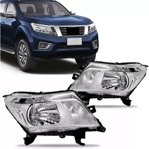 Farol Compativel Frontier 17/18/19/20/21 Manual Crom. S/ Led