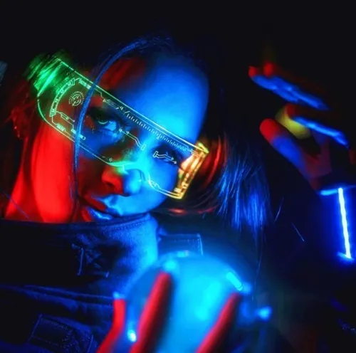 Lentes con luces para fiestas hot sale