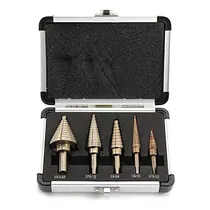 Comprar Set 5 Brocas Escalonadas Acero Hss Brocas Cobalto 50 Tamaños
