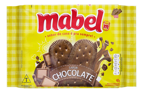 Biscoito Chocolate Mabel Pacote 400g