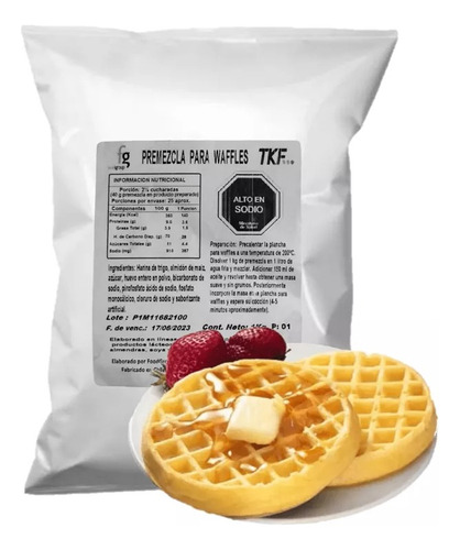 Premezcla para Waffles Food Group, TKF Premezcla pancakes waffles 1 kg