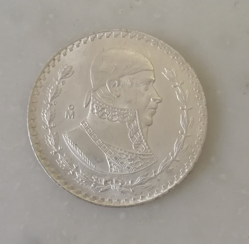 Moneda De 1 Peso Plata Morelos 1965 Sin Circular C. Brillo