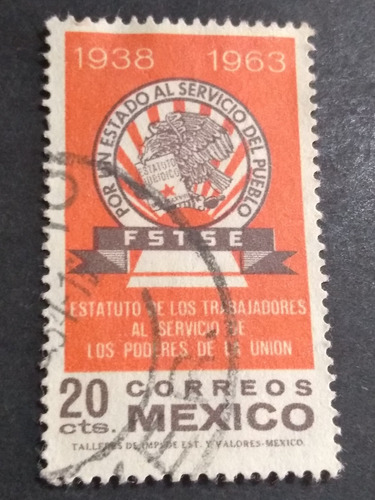 Timbre Postal F S T S E Sindicato De Trabajadores Mexico