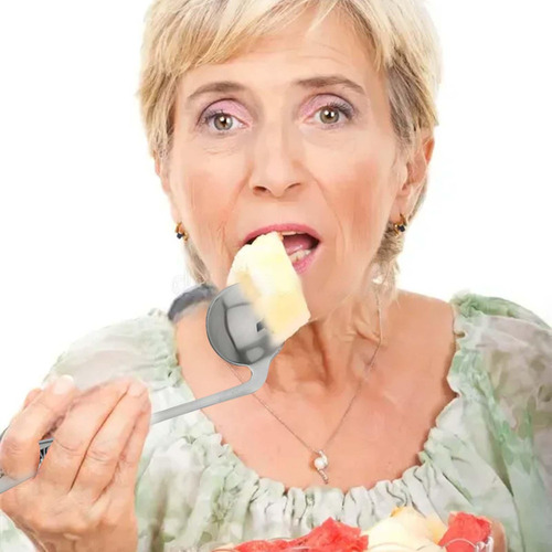 Anciano Codo Tenedor Cuchara Tenedor De Comer En Ángulo Cuch