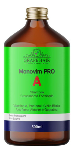  Grape Hair Shampoo Monovim A Pro 500ml