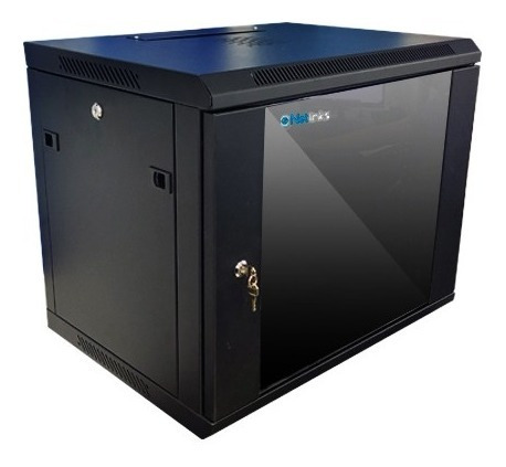 Gabinete 9u Rack De Pared Con Puerta Y Llave Netlinks