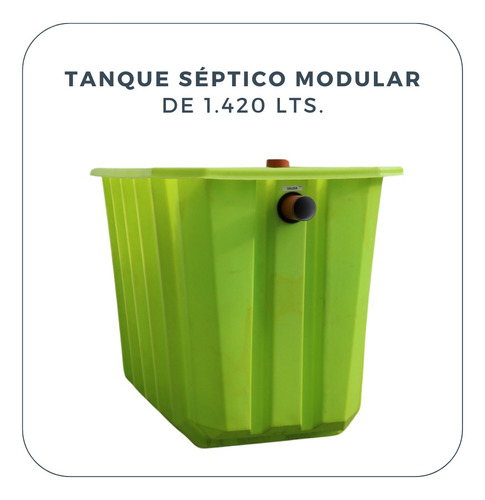 Tanque Séptico Septkit 1.420 Lts / Reemplaza Al Biodigestor!