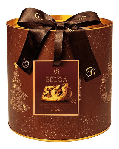 Panettone Cacau Show Trufado Chocolate Belga Presente Natal | Parcelamento  sem juros