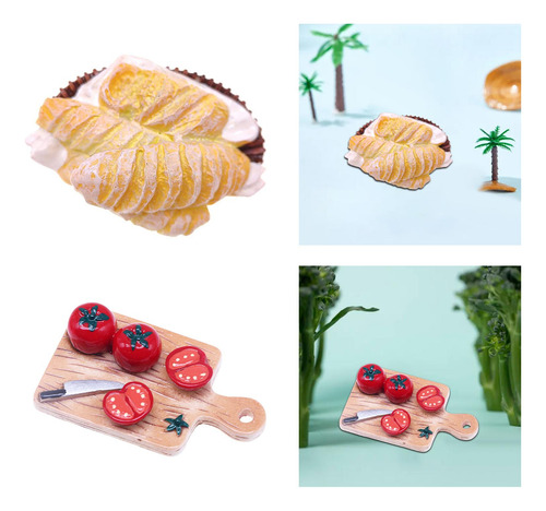 Juego De Comida Para Casa De Muñecas En Miniatura 1:12,