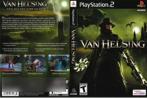 Juego Play Station 2 Van Helsing